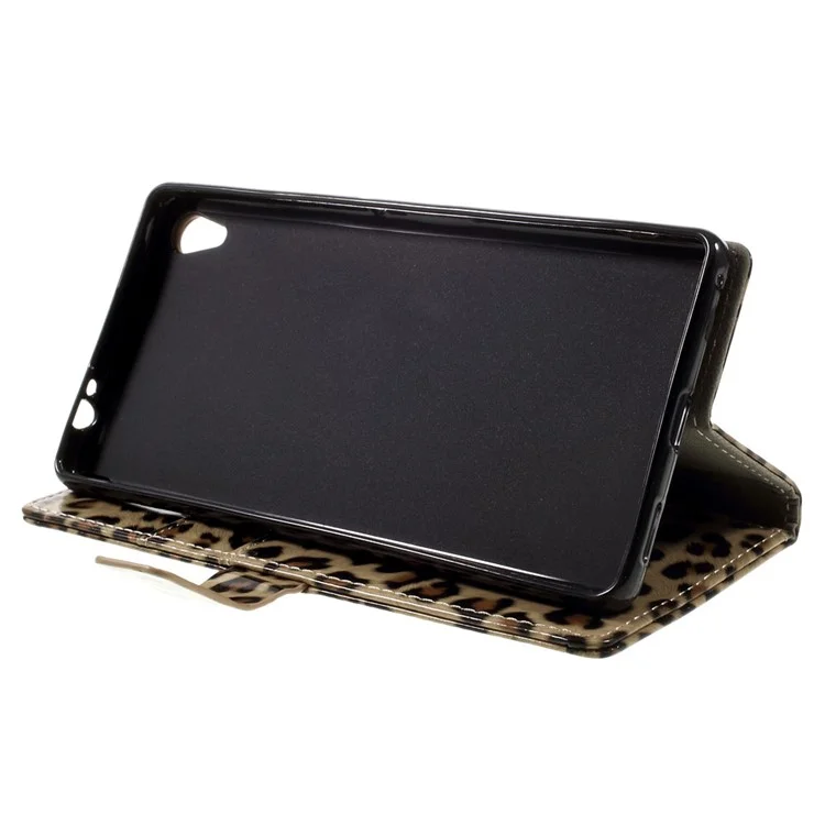 Leopard Texture Flip Leather Wallet Stand Case for Sony Xperia XA Ultra
