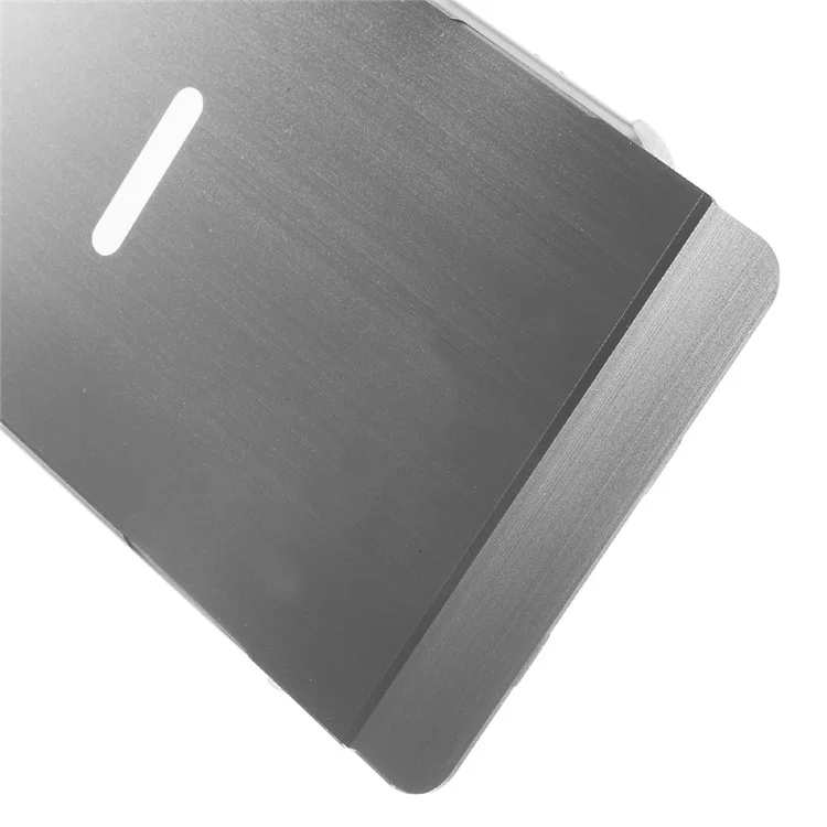 Sliding Metal Frame Plastic Back Case for Sony Xperia X Performance - Silver