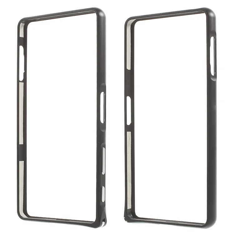Plating Metal Bumper with Hippocampal Buckle for Sony Xperia X Performance - Black
