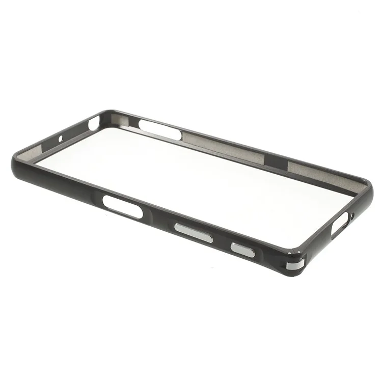 Plating Metal Bumper with Hippocampal Buckle for Sony Xperia X Performance - Black