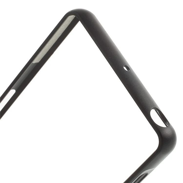 Plating Metal Bumper with Hippocampal Buckle for Sony Xperia X Performance - Black