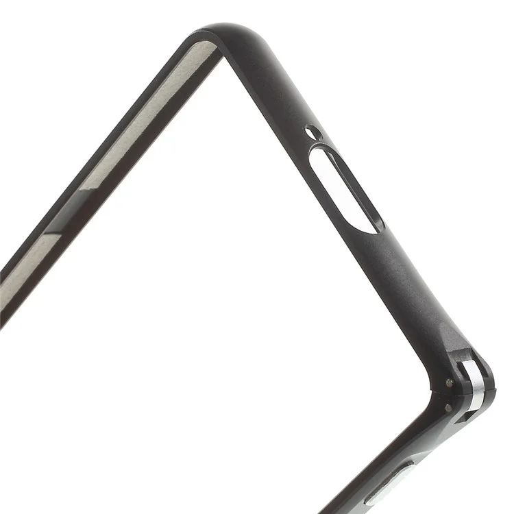 Plating Metal Bumper with Hippocampal Buckle for Sony Xperia X Performance - Black