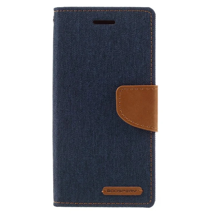 MERCURY GOOSPERY for Sony Xperia XA/XA Dual Canvas Leather Shell - Dark Blue