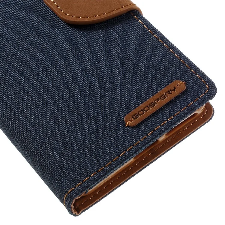 MERCURY GOOSPERY for Sony Xperia XA/XA Dual Canvas Leather Shell - Dark Blue