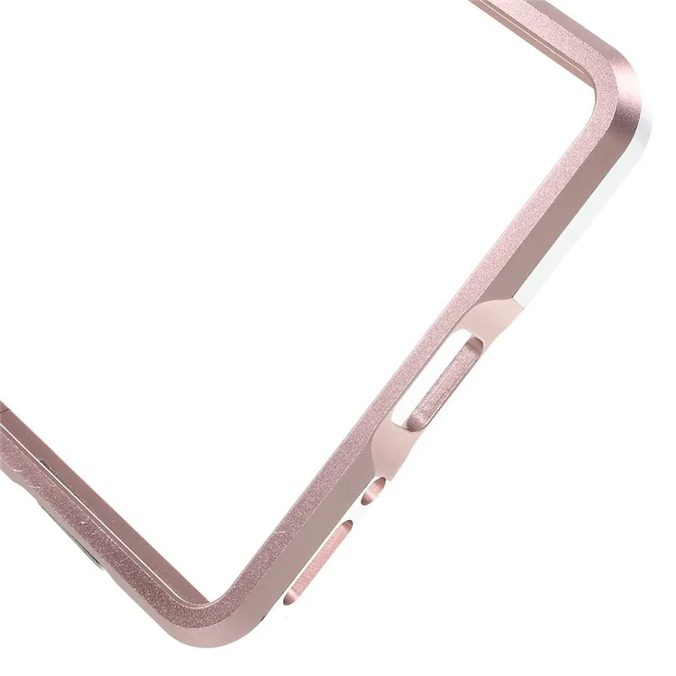 Aluminum Alloy Impact Protection Bumper Phone Case for Sony Xperia XA / Dual - Rose Gold