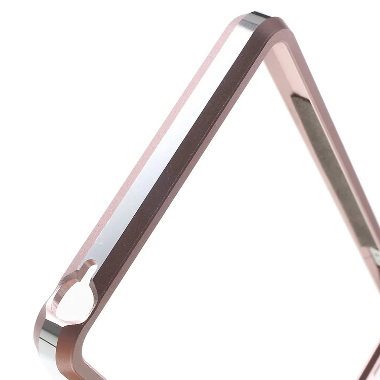 Aluminum Alloy Impact Protection Bumper Phone Case for Sony Xperia XA / Dual - Rose Gold