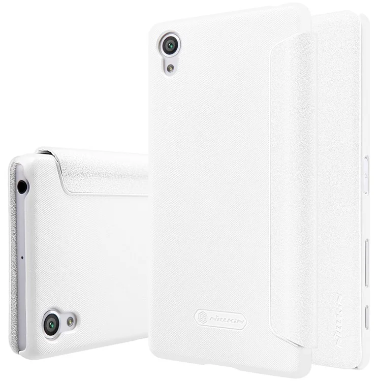 NILLKIN Sparkle Series Smart Leather Cover for Sony Xperia X Performance - White