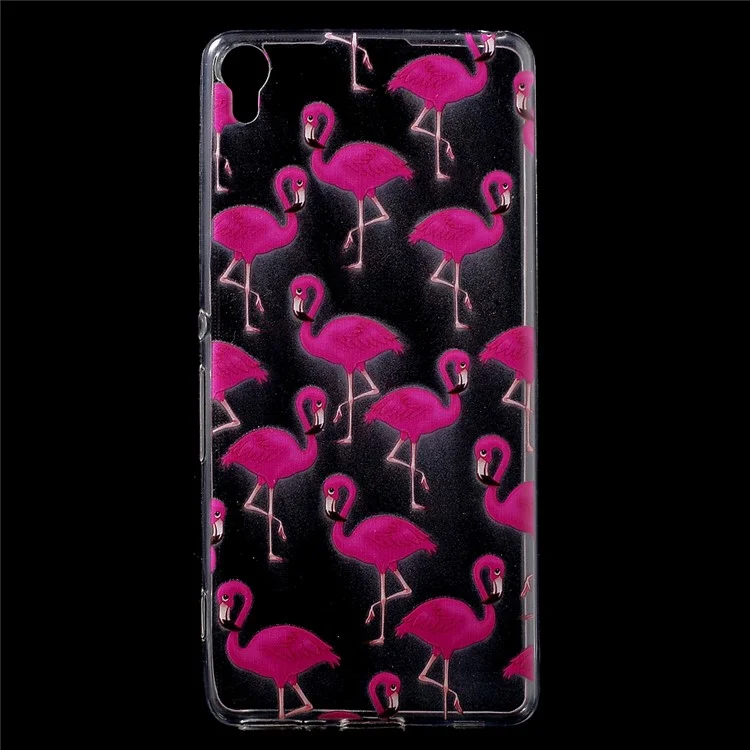 Patterned Flexible TPU Back Phone Cover for Sony Xperia XA / XA Dual - Birds