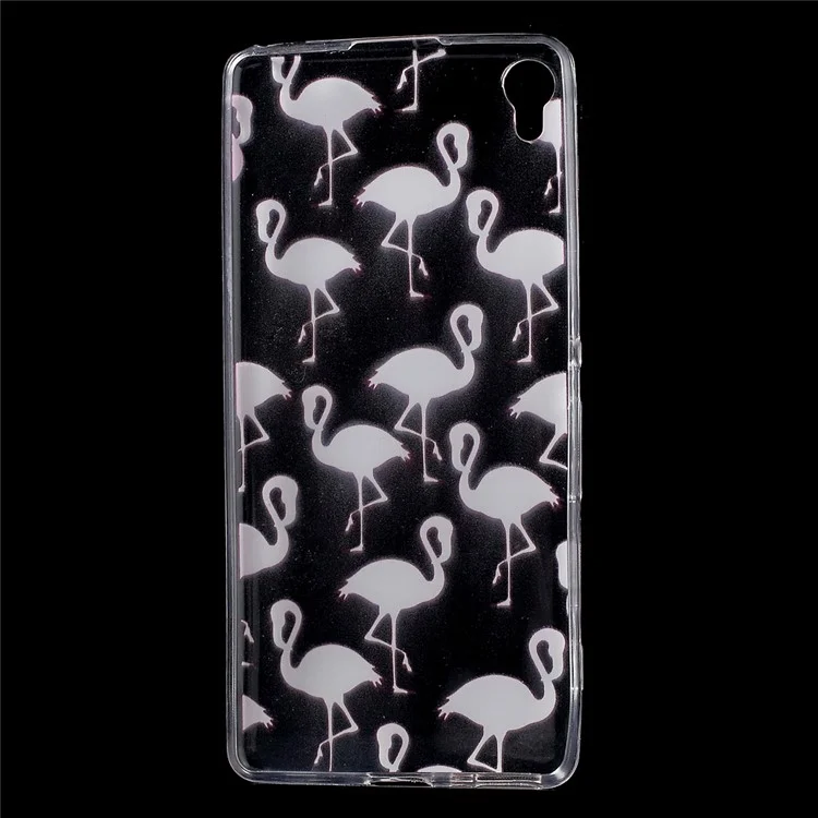 Patterned Flexible TPU Back Phone Cover for Sony Xperia XA / XA Dual - Birds