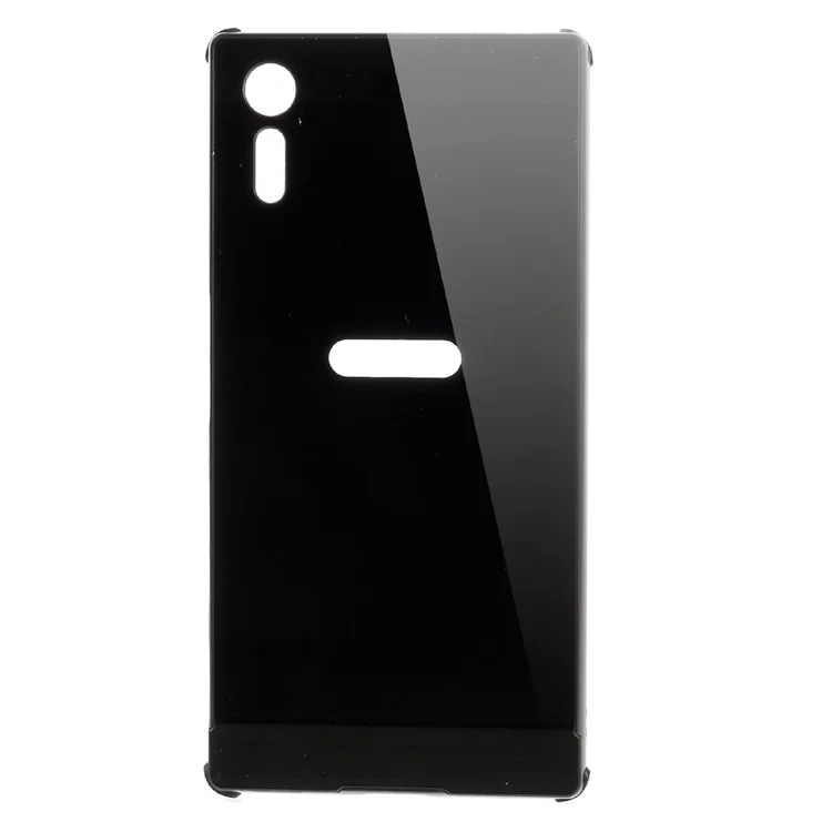 Aluminum Alloy Plastic Hybrid Back Case for Sony Xperia XZ - Black