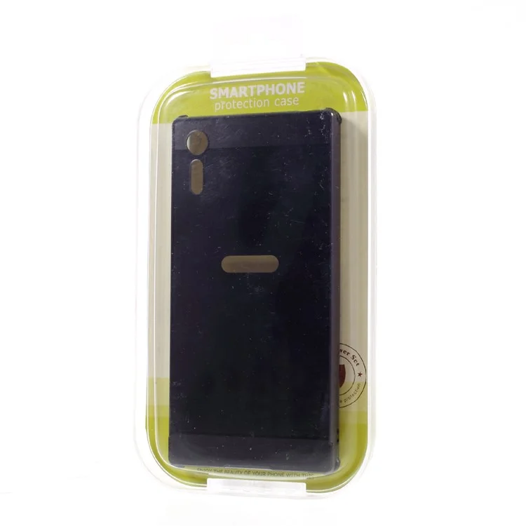 Aluminum Alloy Plastic Hybrid Back Case for Sony Xperia XZ - Black