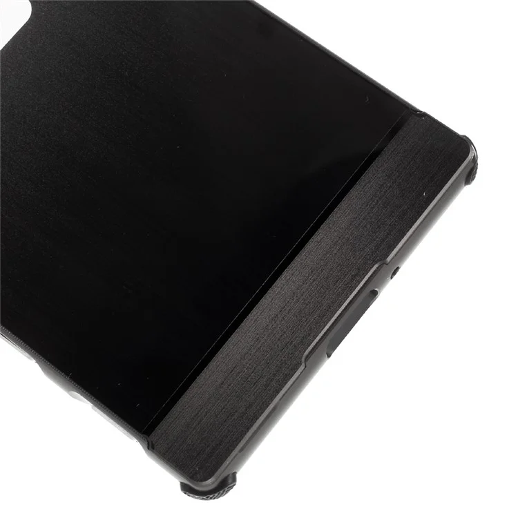 Aluminum Alloy Plastic Hybrid Back Case for Sony Xperia XZ - Black