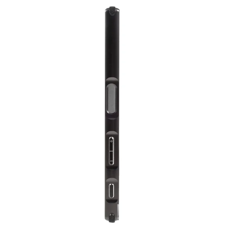 Aluminum Alloy Plastic Hybrid Back Case for Sony Xperia XZ - Black