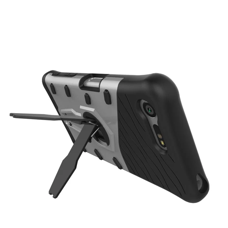 Armor PC + TPU Hybrid Kickstand Case for Sony Xperia X Compact - Silver