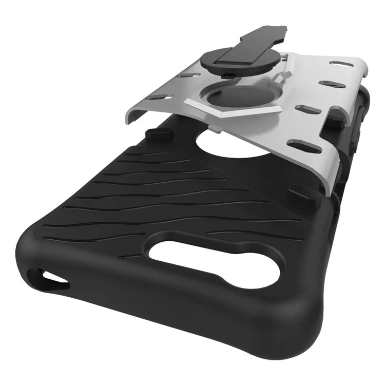Armor PC + TPU Hybrid Kickstand Case for Sony Xperia X Compact - Silver