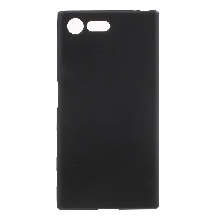 Matte Anti-fingerprint TPU Case Cover for Sony Xperia X Compact - Black