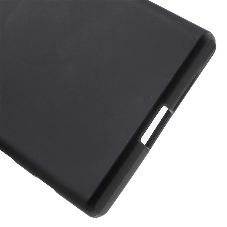 Matte Anti-fingerprint TPU Case Cover for Sony Xperia X Compact - Black