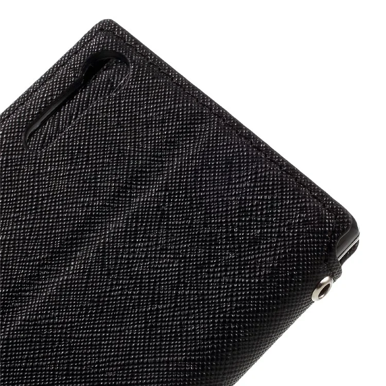 ROAR KOREA Diary View Leather Stand Card Slot Case for Sony Xperia XZs / XZ - Black