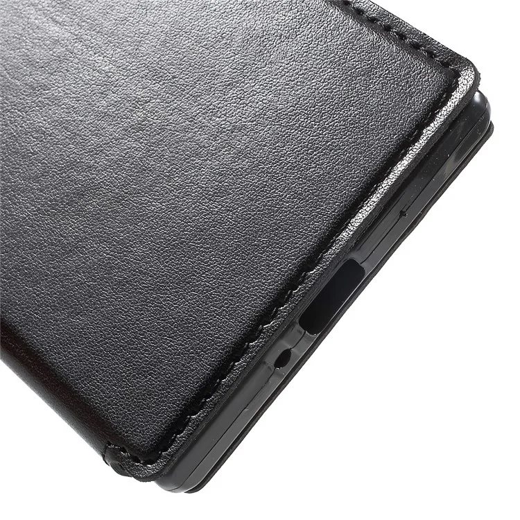ROAR KOREA Noble Leather View Case with Stand for Sony Xperia XZs / XZ - Black
