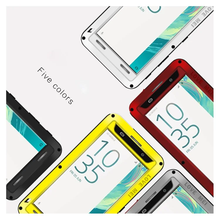 LOVE MEI Powerful Shockproof Drop-proof Dust-proof Case for Sony Xperia XA / XA dual - Black