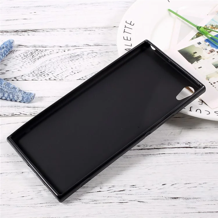 Matte Anti-fingerprint Soft TPU Case for Sony Xperia XA1 Ultra - Black
