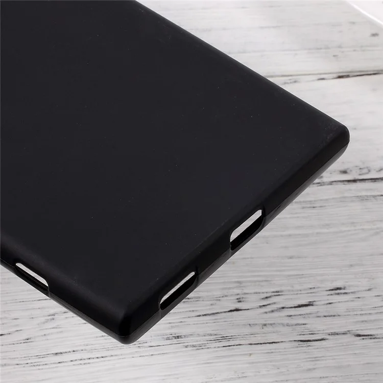 Matte Anti-fingerprint Soft TPU Case for Sony Xperia XA1 Ultra - Black