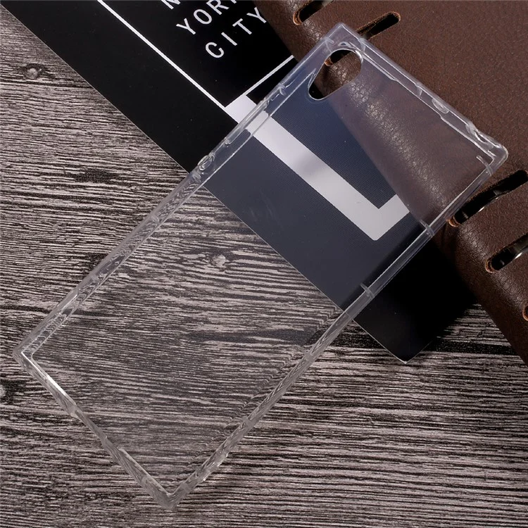 Drop-resistant Clear TPU Back Phone Case for Sony Xperia XA1