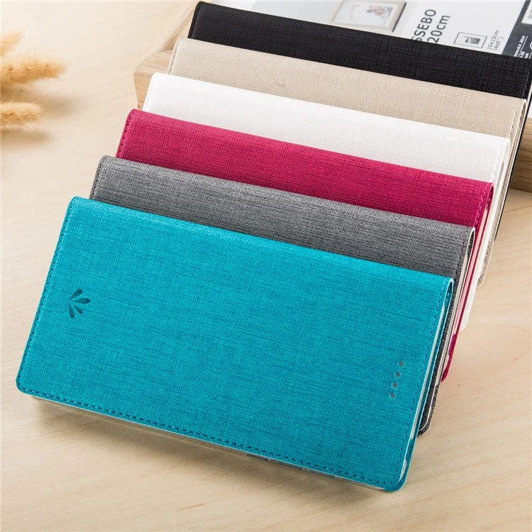 VILI DMX Style Side Flip Leather Stand Card Slot Case for Sony Xperia XA1 Ultra - Black