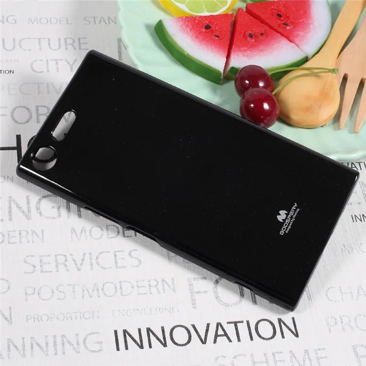 MERCURY GOOSPERY Jelly Glitter Powder Soft TPU Case for Sony Xperia XZ Premium - Black