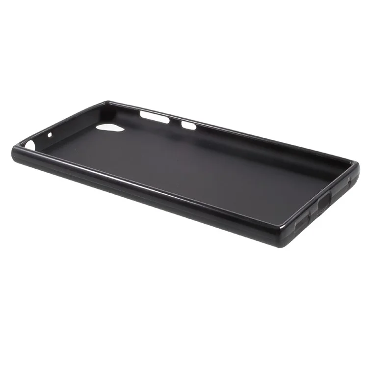 Gel TPU Flexible Cell Phone Accessory for Sony Xperia L1 - Black