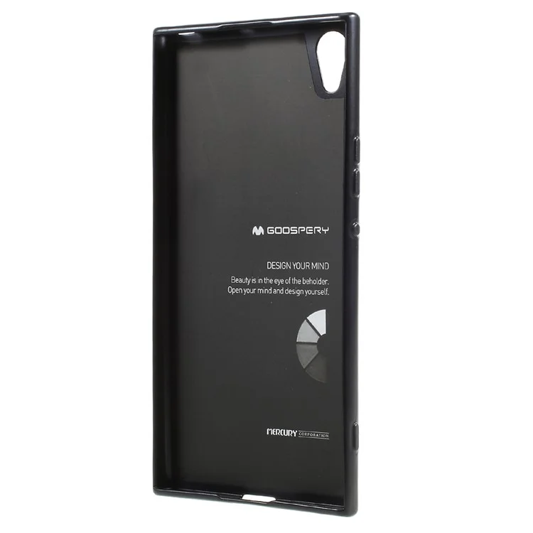 MERCURY GOOSPERY i JELLY Metallic TPU Mobile Phone Case for Sony Xperia XA1 Ultra - Black