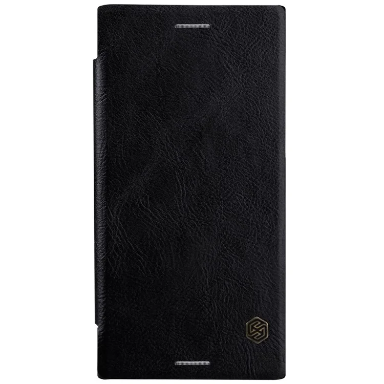 NILLKIN Qin Series Card Holder Leather Flip Case for Sony Xperia XZ Premium - Black