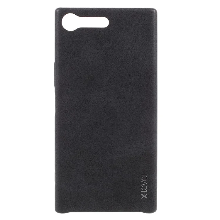 X-LEVEL Vintage Series Leather Coated PC Phone Case for Sony Xperia XZ Premium - Black