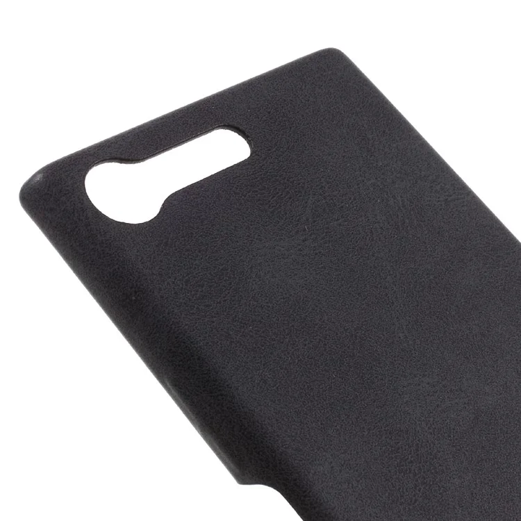 X-LEVEL Vintage Series Leather Coated PC Phone Case for Sony Xperia XZ Premium - Black
