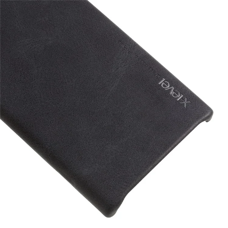 X-LEVEL Vintage Series Leather Coated PC Phone Case for Sony Xperia XZ Premium - Black