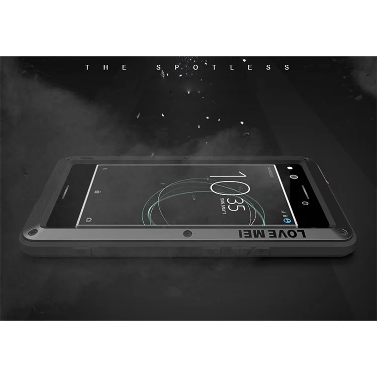 LOVE MEI Powerful Shockproof Dropproof Dirtproof Protector Case for Sony Xperia XZ Premium - Black