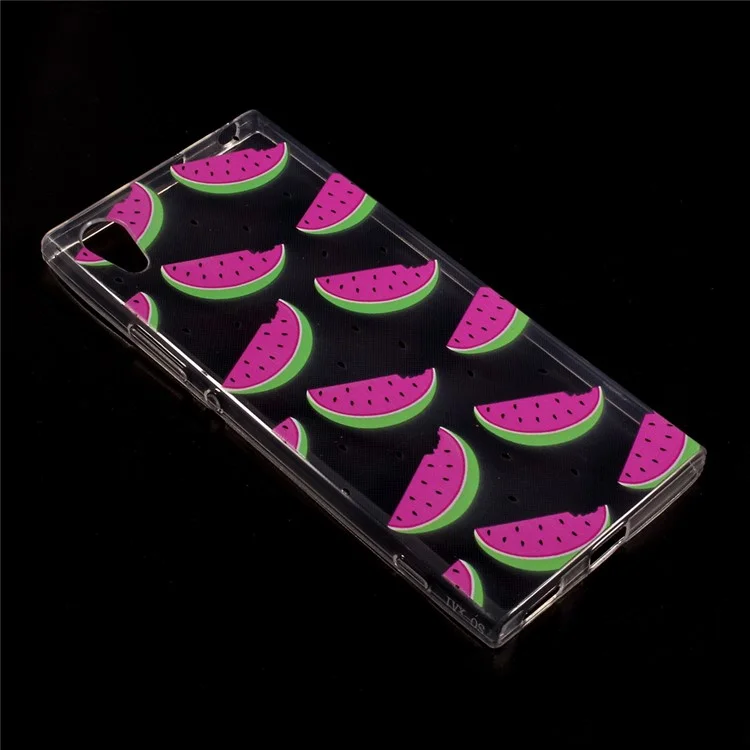 For Sony Xperia XA1 Ultra-thin Pattern Printing TPU Phone Case - Watermelon