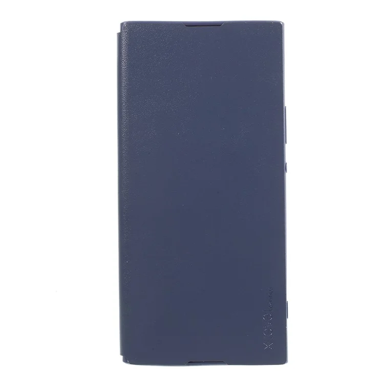 X-LEVEL FIBCOLOR Series for Sony Xperia XA1 Ultra Leather Stand Protective Case - Blue