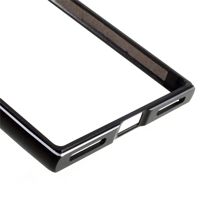 Screw Lock Plated Aluminium Alloy Metal Bumper Case for Sony Xperia XA1 Ultra - Black