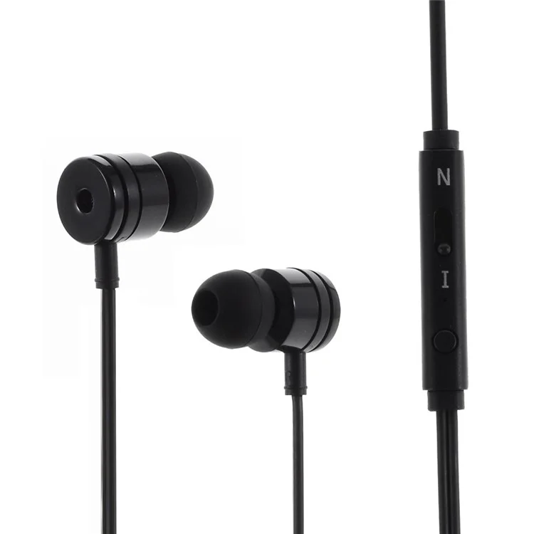 MOSIDUN M21 3.5mm In-ear Stereo Earphone Headset with Mic for iPhone - Black