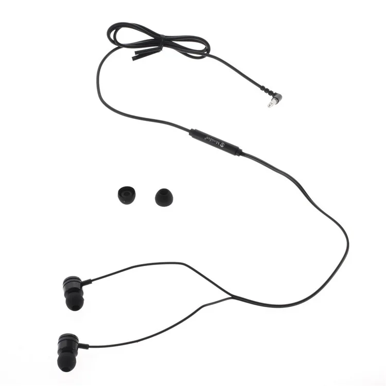 MOSIDUN M21 3.5mm In-ear Stereo Earphone Headset with Mic for iPhone - Black