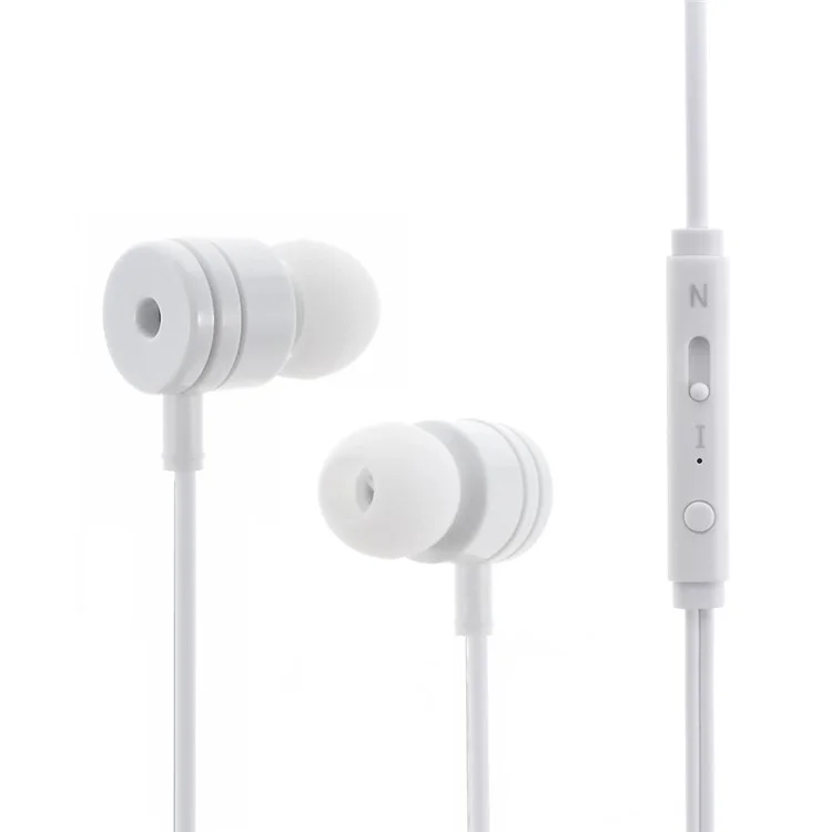 MOSIDUN M21 3.5mm In-ear Stereo Earbud Earphone with Mic for iPhone - White