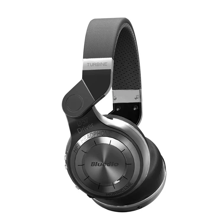 Black BLUEDIO T2 Bluetooth 4.1 Over-ear Folding Headphone with Mic, Support APP