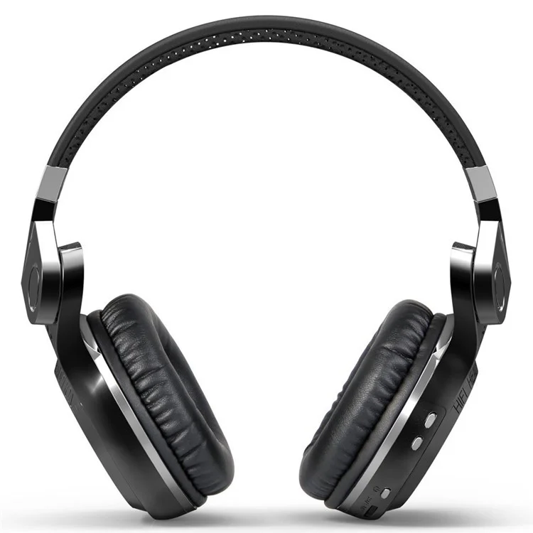Black BLUEDIO T2 Bluetooth 4.1 Over-ear Folding Headphone with Mic, Support APP