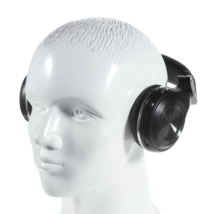 Black BLUEDIO T2 Bluetooth 4.1 Over-ear Folding Headphone with Mic, Support APP