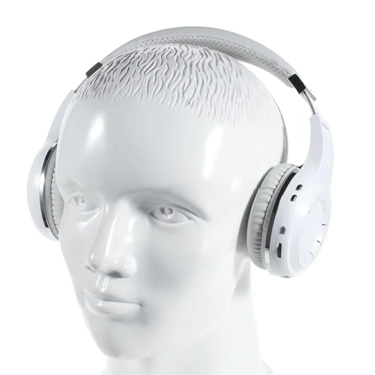 BLUEDIO HT Turbine 57mm Driver Bluetooth-compatible 4.1 Over-ear Headphone with Mic Line In/Out - White