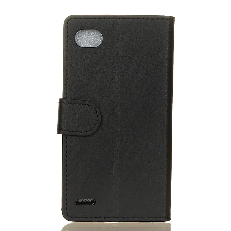 Wallet Leather Stand Phone Cover for LG Q6 M700N (EU Version) / Q6 Plus - Black
