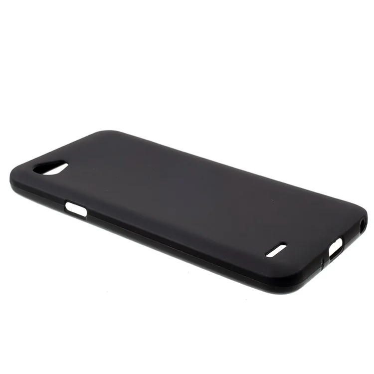 Matte Anti-scratch TPU Phone Case for LG Q6 M700N (EU Version) / Q6 Plus - Black