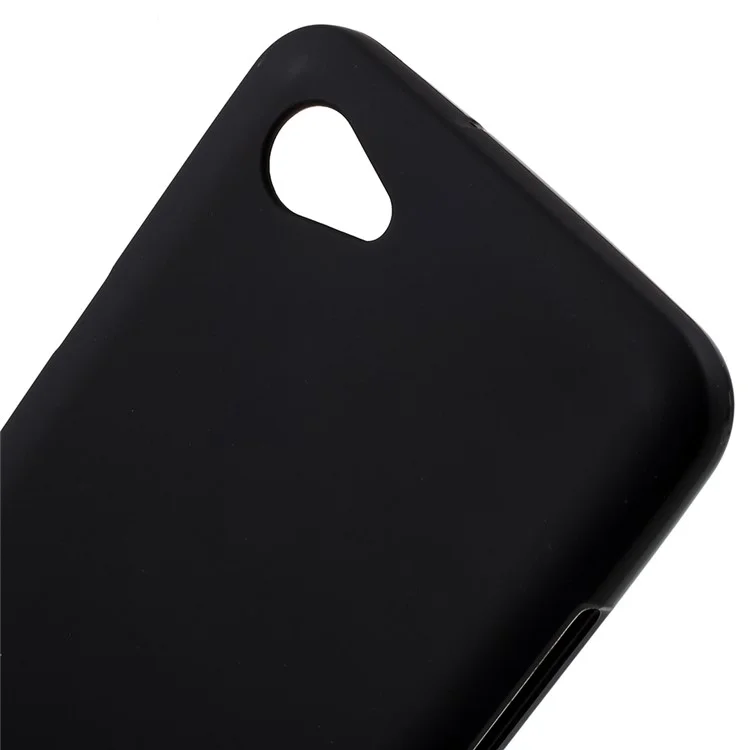 Matte Anti-scratch TPU Phone Case for LG Q6 M700N (EU Version) / Q6 Plus - Black