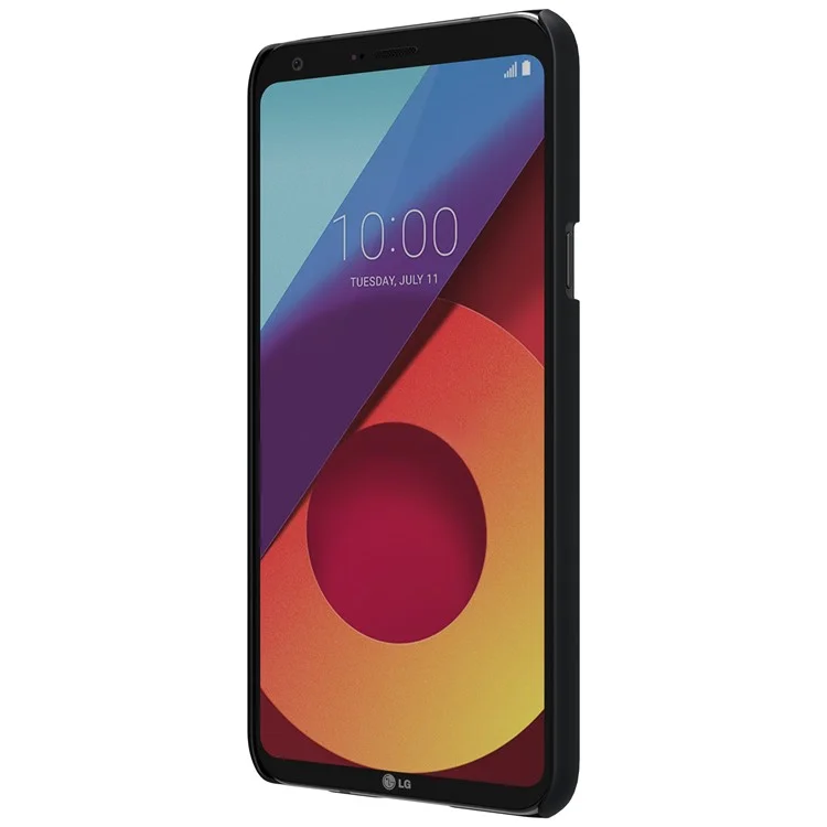 NILLKIN Super Frosted Shield PC Hard Phone Case for LG Q6 Plus/Q6 M700N (EU Version) with Screen Protector - Black